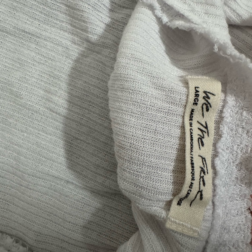 Free People Ribbed Cream Tank Top - Picture 3 of 3
